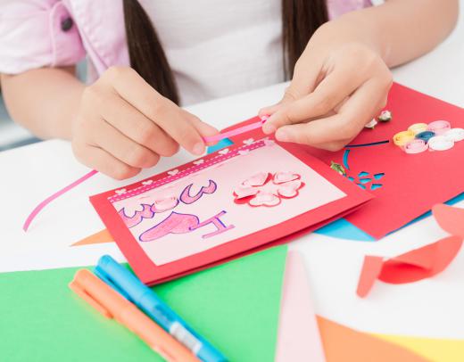In contemporary times, children make and exchange Valentine's cards with other people as part of the holiday's festivities.