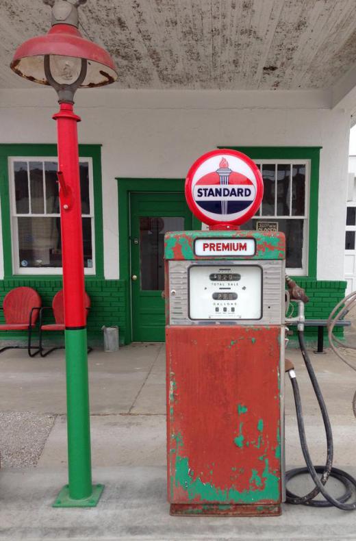 Gas stations often stand empty for years after they're closed.