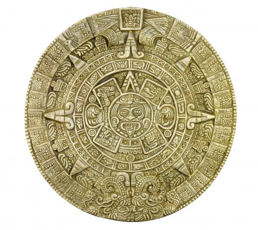 Artifacts like the Aztec calendar are used to understand the Mesoamerican concept of time.