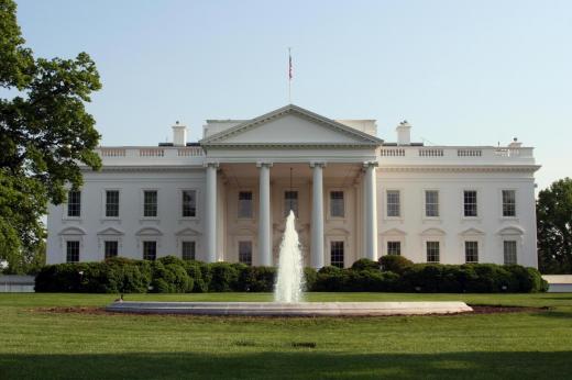 The White House, home of the president of the United States.